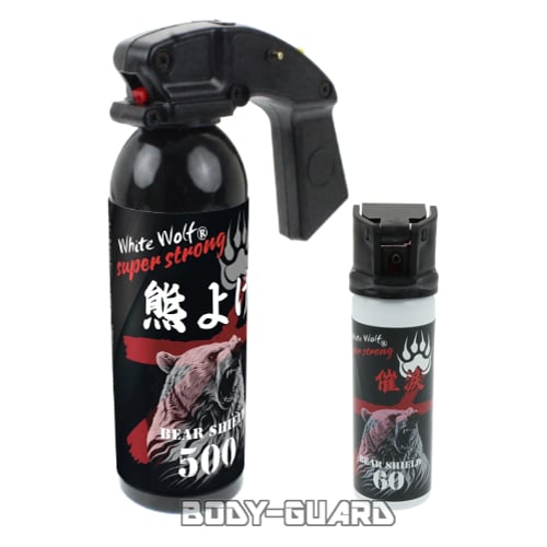 熊よけスプレー　ホワイトウルフ　ベアシールド　2本セット　500ml+60ml