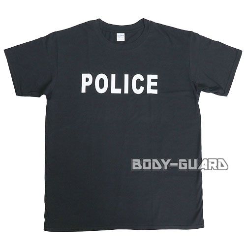 半袖Tシャツ　ポリス　タイプ2　ブラック　L【ゆうパケット対応】