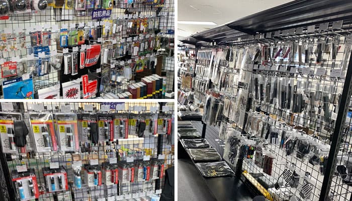 防刃用品、防犯用品や防災用品なども取り扱っております。