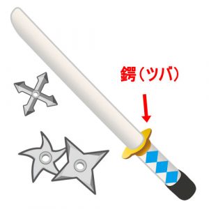 今まであるようでなかった金属製のツバがある特殊警棒